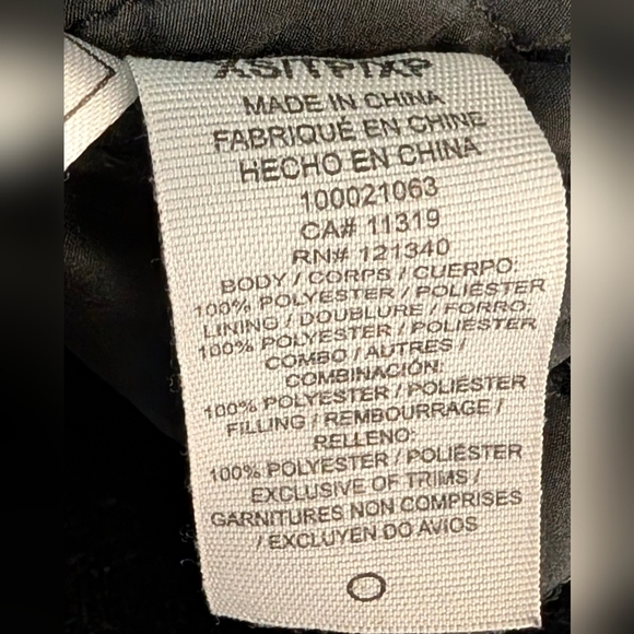 Garage Black Bomber Jacket with Zip Details - Picture 4 of 7
